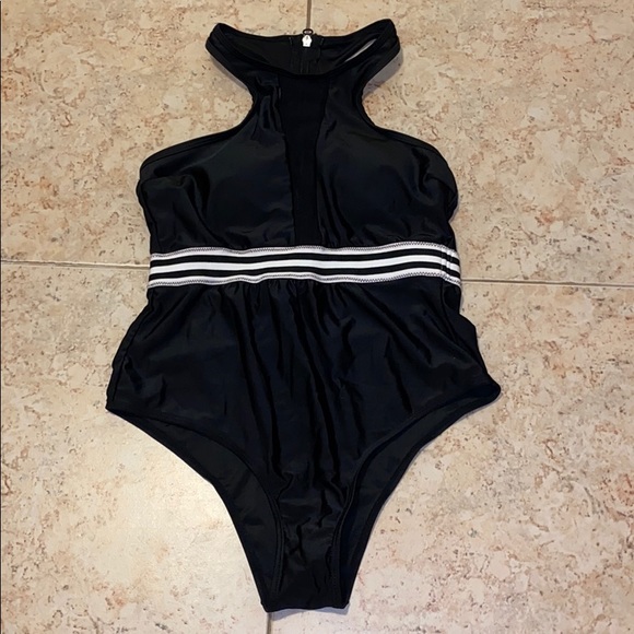 NWOT Black Sexy Sporty one piece - Picture 1 of 5